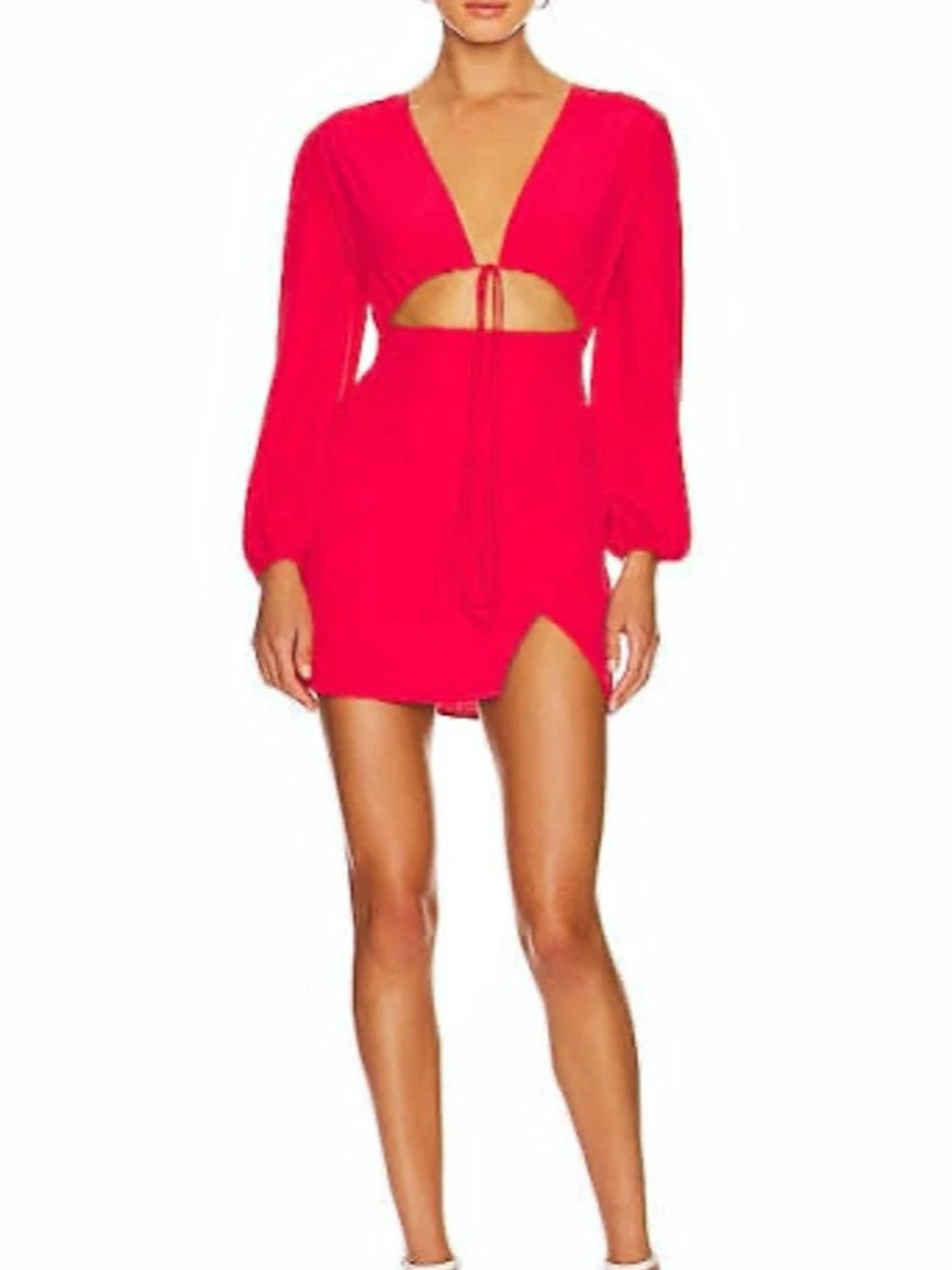 Superdown Long Sleeve Cutout Mini Dress